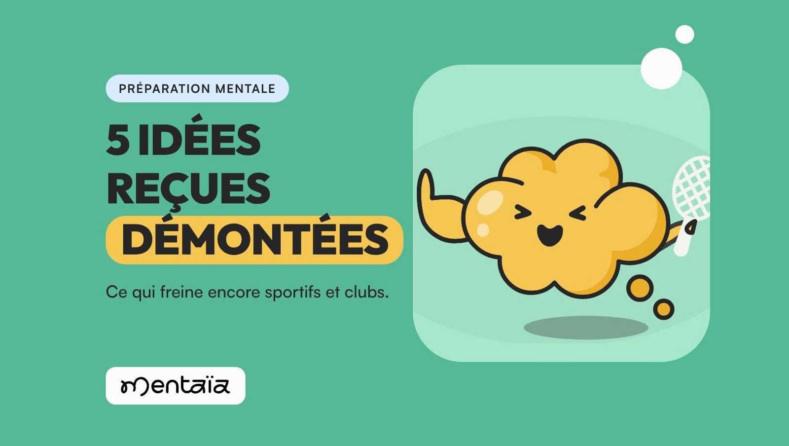 5 idées reçues démontées : Menta, la mascotte Mentaïa, en tenue de sport