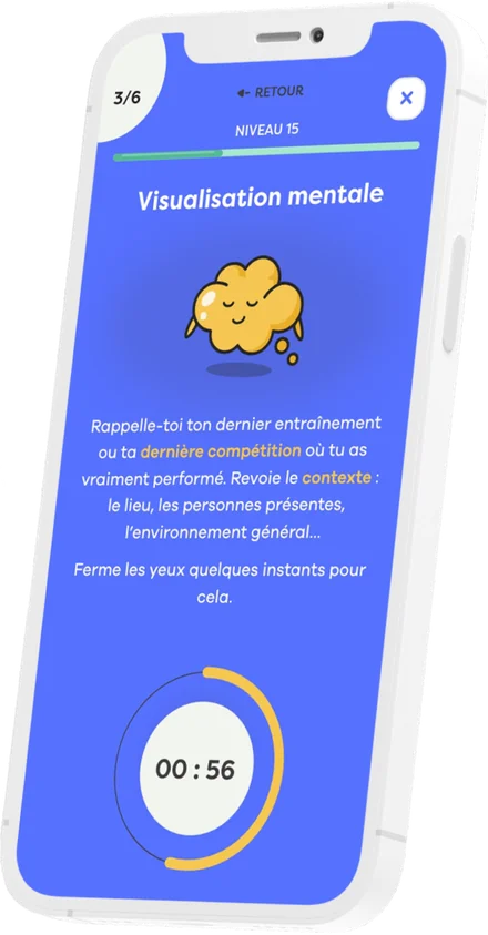 Visualisation mentale dans l'application Mentaïa.
